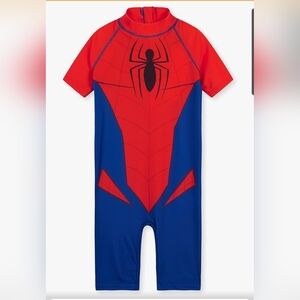 Kids Marvel Spider Hero Swimwear - Red and Blue Fits 7-8 Year Olds